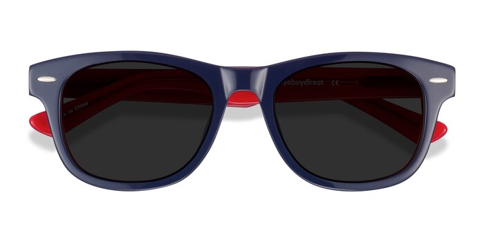 Navy & Red Parade -  Acetate Sunglasses