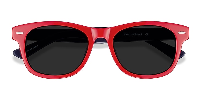 Red & Navy Parade -  Acetate Sunglasses