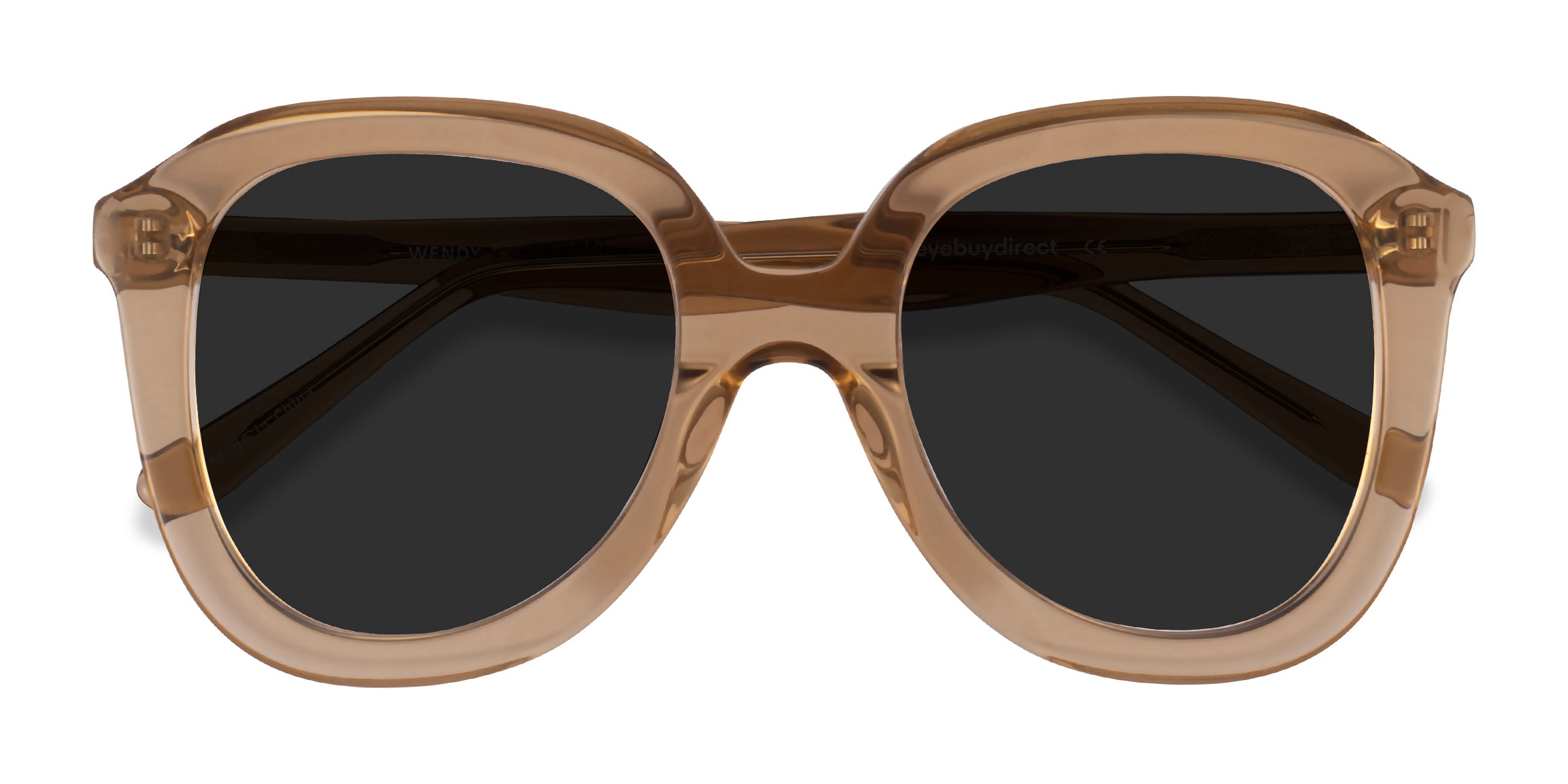 Female s square Clear Brown Acetate Prescription sunglasses - Eyebuydirect s Wendy 139$