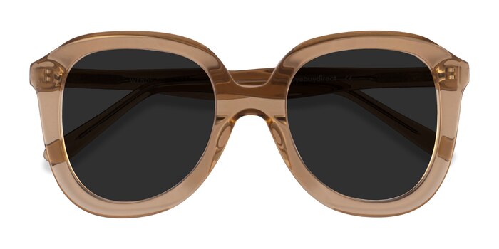 Clear Brown Wendy -  Vintage Acetate Sunglasses