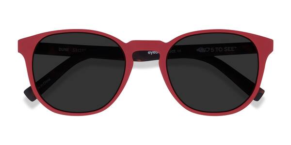 Crimson & Warm Tortoise Dune -  Eco-friendly Sunglasses
