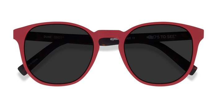 Crimson & Warm Tortoise Dune -  Eco Friendly Sunglasses