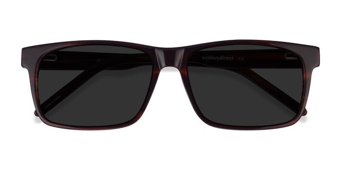 Brown Striped Sun Sydney -  Acetate Sunglasses