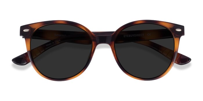 Tortoise Domino -  Plastic Sunglasses