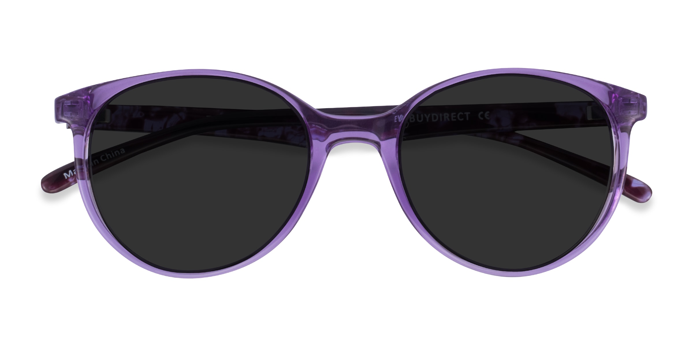 purple transparent sunglasses