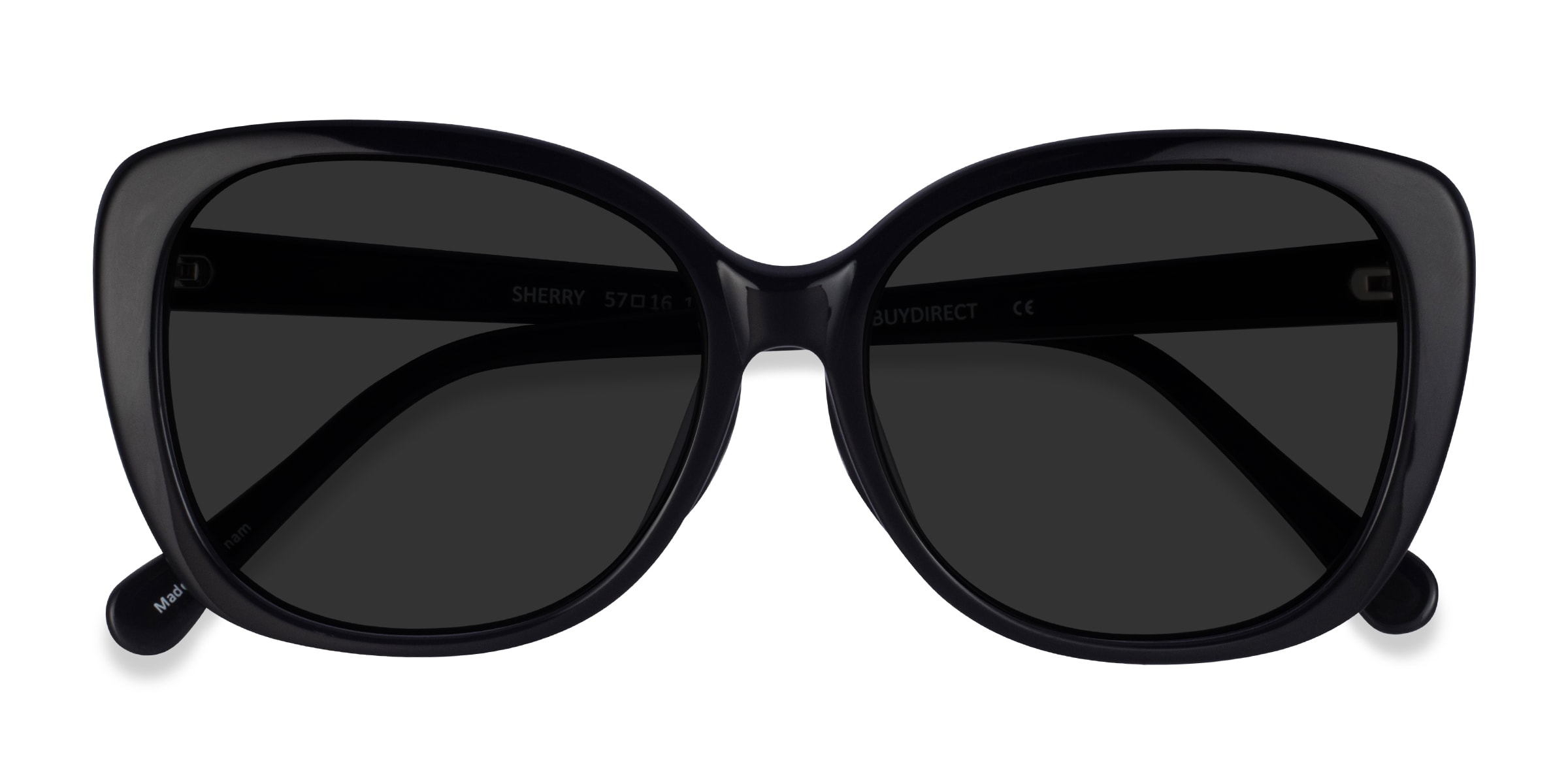 Sherry - Square Black Frame Sunglasses For Women | Eyebuydirect Canada