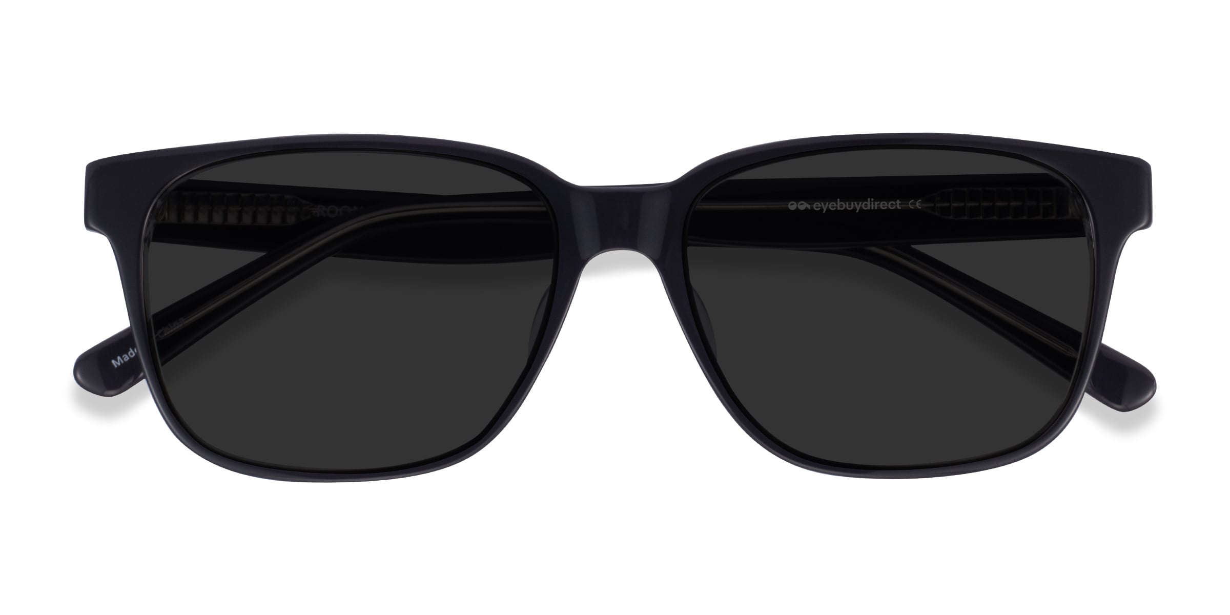 Rooney - Rectangle Black Frame Sunglasses For Men | Eyebuydirect