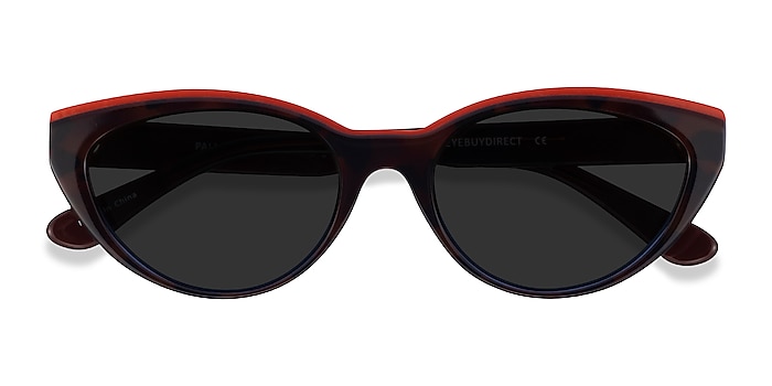 Red Tortoise Blue Palm Beach -  Acetate Sunglasses