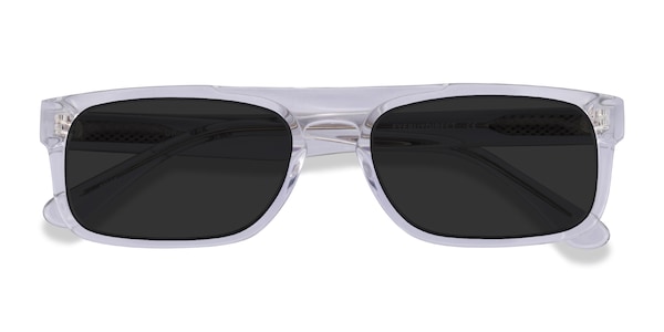 Grayton - Rectangle Clear Frame Sunglasses For Men | Eyebuydirect