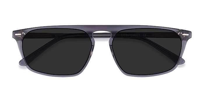 Clear Gray Hernando -  Acetate Sunglasses