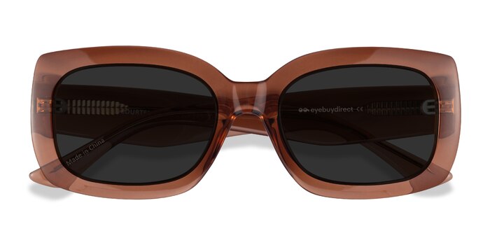 Clear Brown Courteney -  Acetate Sunglasses