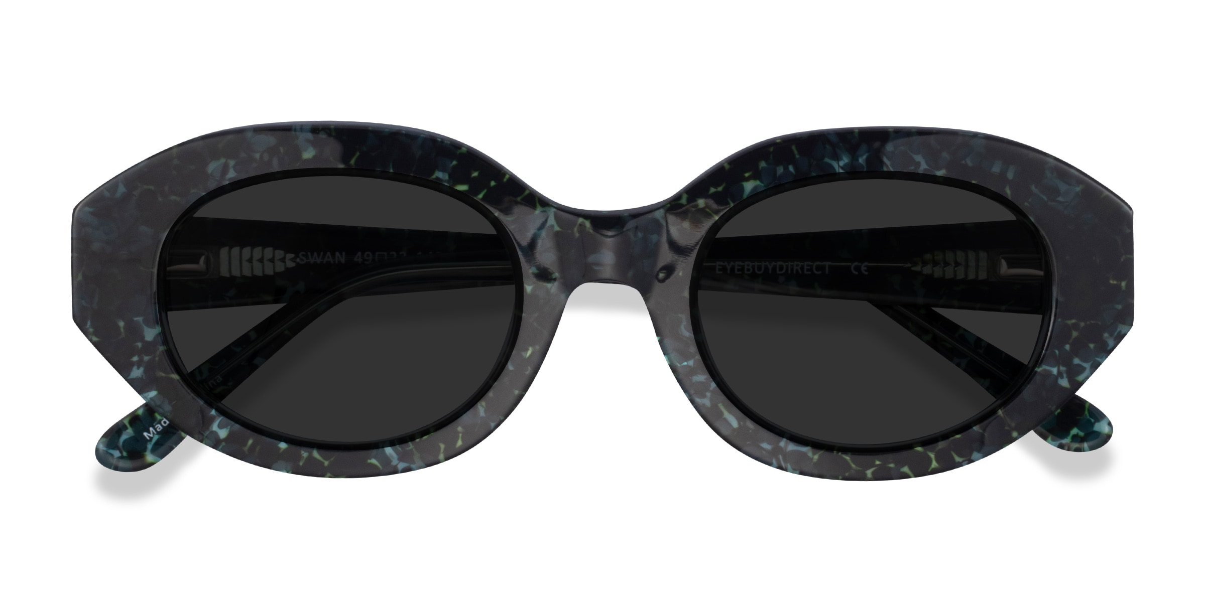 Female s oval Floral Acetate Prescription sunglasses - Eyebuydirect s Swan 137$