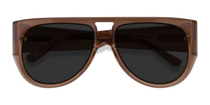 Clear Brown Southwest -  Acetate Sunglasses