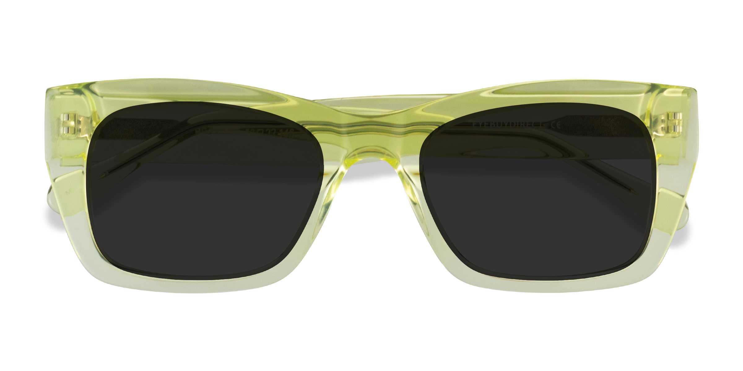 Clear yellow 2024 frame sunglasses