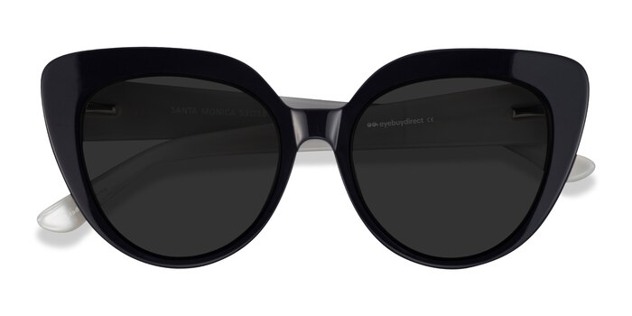 Black Santa Monica -  Acetate Sunglasses