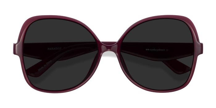 Burgundy Paradise -  Plastic Sunglasses