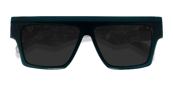 Dark Green Gray Starship -  Acetate Sunglasses