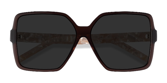 Clear Brown Champagne Beam -  Acetate Sunglasses