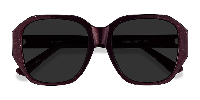 Shiny Burgundy Florence -  Acetate Sunglasses