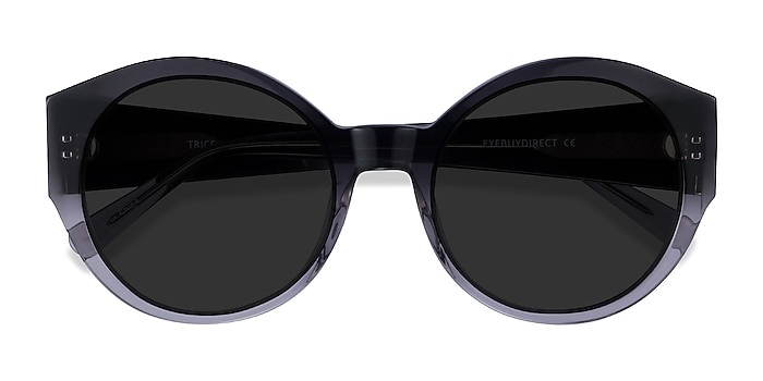 Clear Black Clear Trice -  Acetate Sunglasses