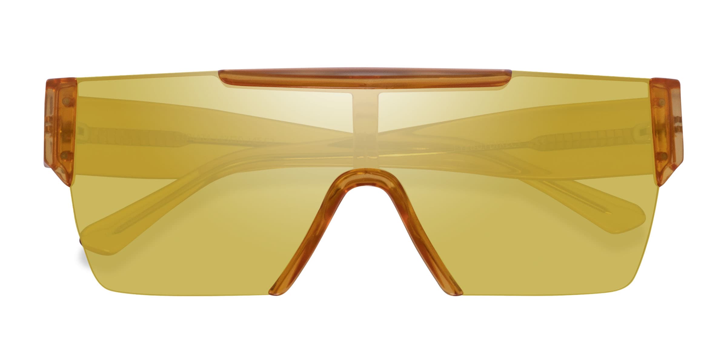 Clear yellow hotsell frame sunglasses