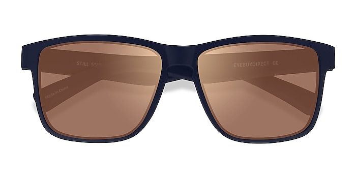 Navy Gold Still -  Plastic Sunglasses