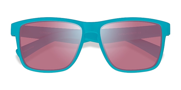 Aqua Pink Current -  Plastic Sunglasses