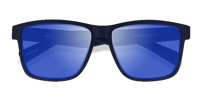 Navy Blue Mast -  Plastic Sunglasses
