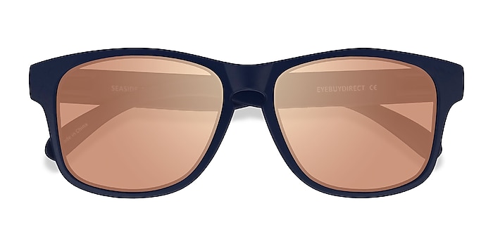 Navy Gold Seaside -  Plastic Sunglasses