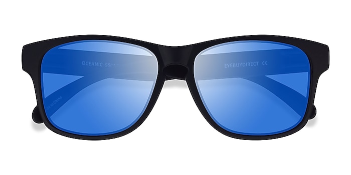 Black Blue Oceanic -  Plastic Sunglasses
