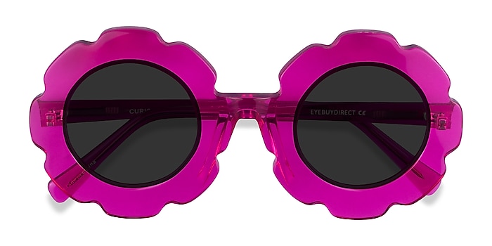 Clear Purple Curious -  Acetate Sunglasses