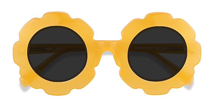 Clear Yellow Curious -  Acetate Sunglasses