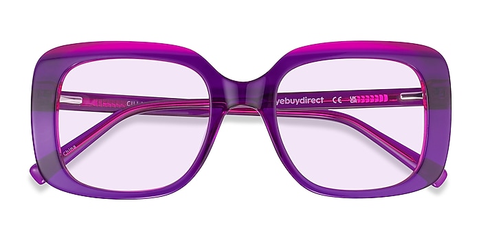 Crystal Purple Cilla -  Acetate Sunglasses