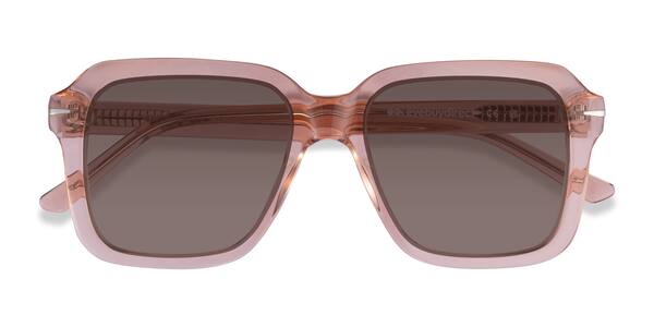 Crystal Peach Bowie -  Acetate Sunglasses