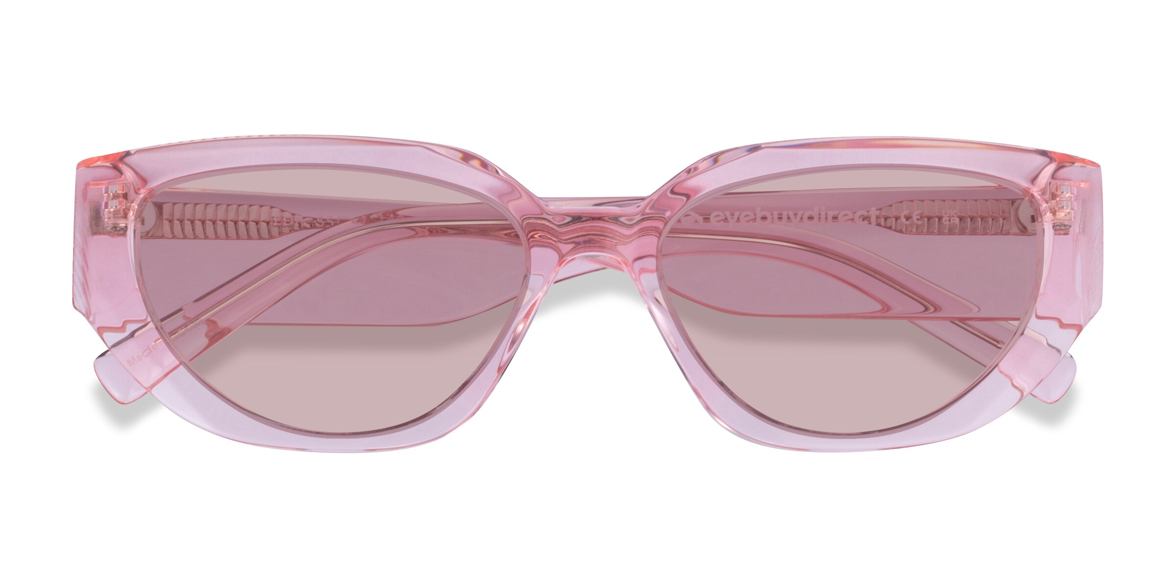 Anthropologie Riona Cat-eye sunglasses NWT crystal pink sunglasses hard to find! Allure Rx - Crystal Rose – Shady Rays® | Polarized Sunglasses main image 2