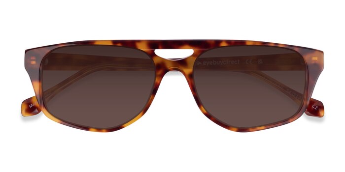 Tortoise Contrail -  Acetate Sunglasses