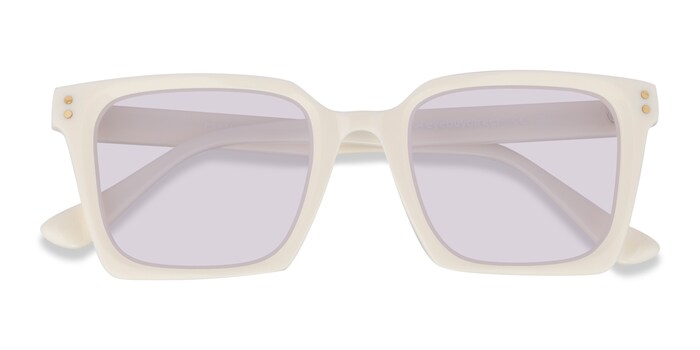 Perforering ulovlig Sløset White Cabana - Acetate Sunglasses