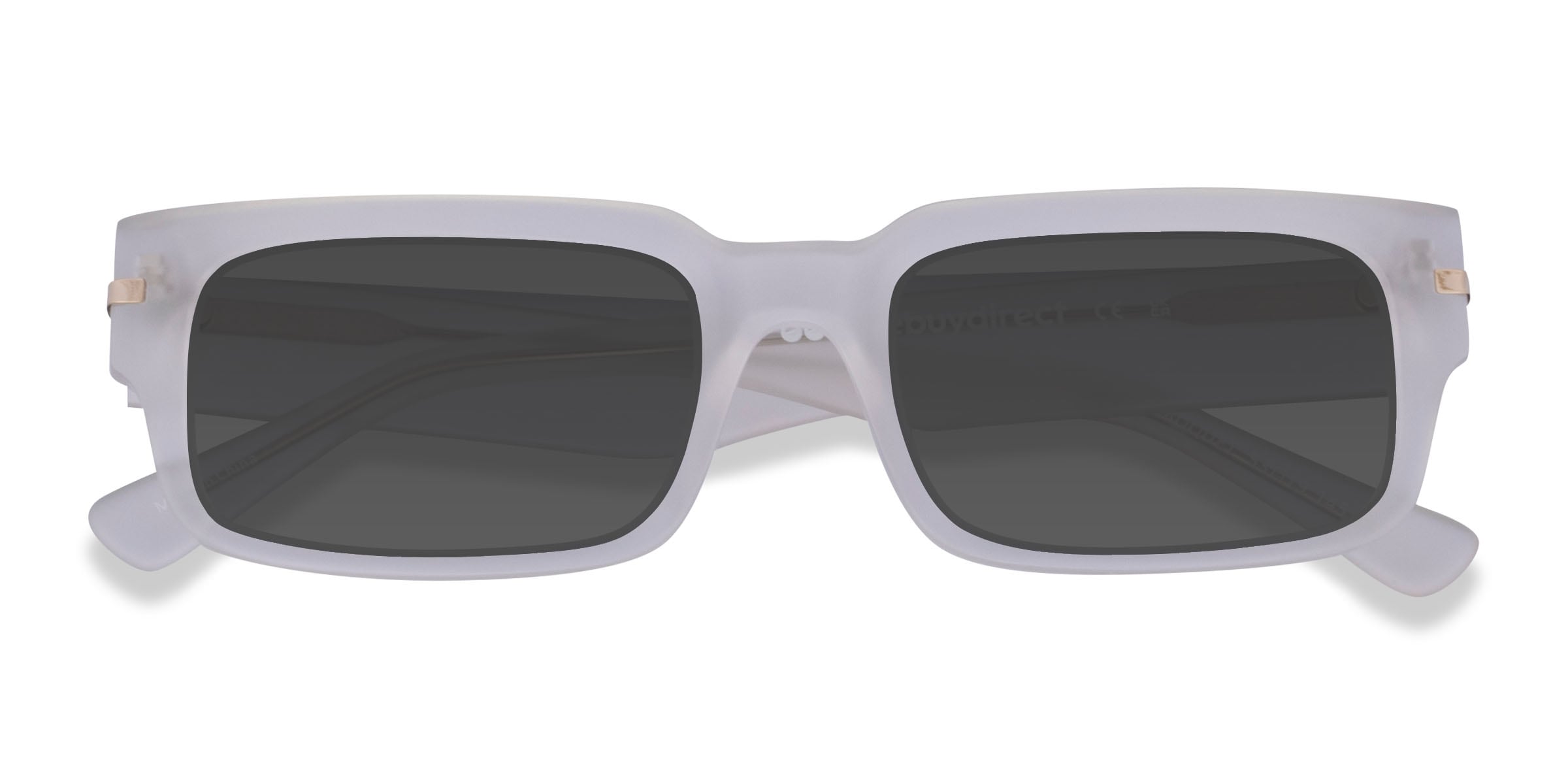 Croquet - Rectangle Crystal Blue Frame Prescription Sunglasses