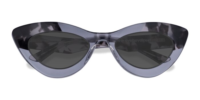 Ivory Tortoise Clear Francesca -  Acetate Sunglasses