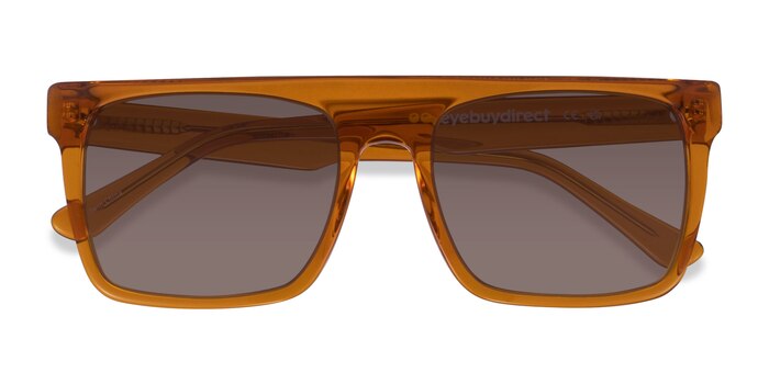 Clear Brown Matz -  Acetate Sunglasses