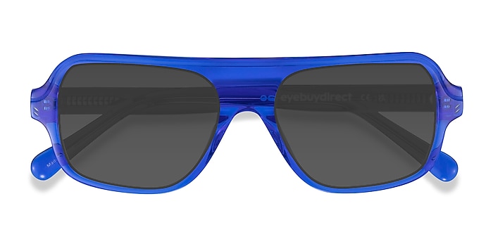 Crystal Blue Felix -  Acetate Sunglasses