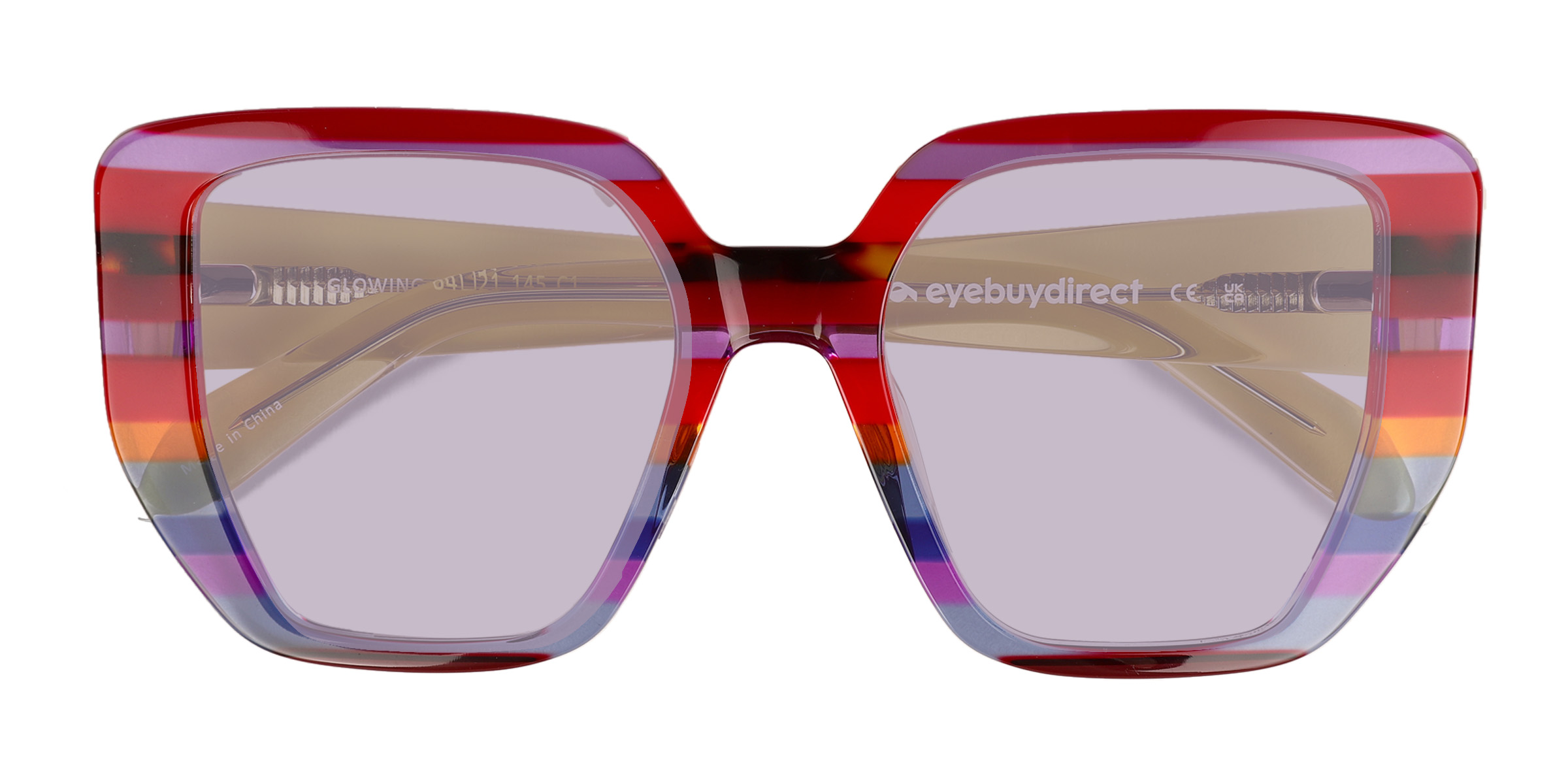 Unisex s square Acetate Prescription sunglasses - Eyebuydirect s Glowing