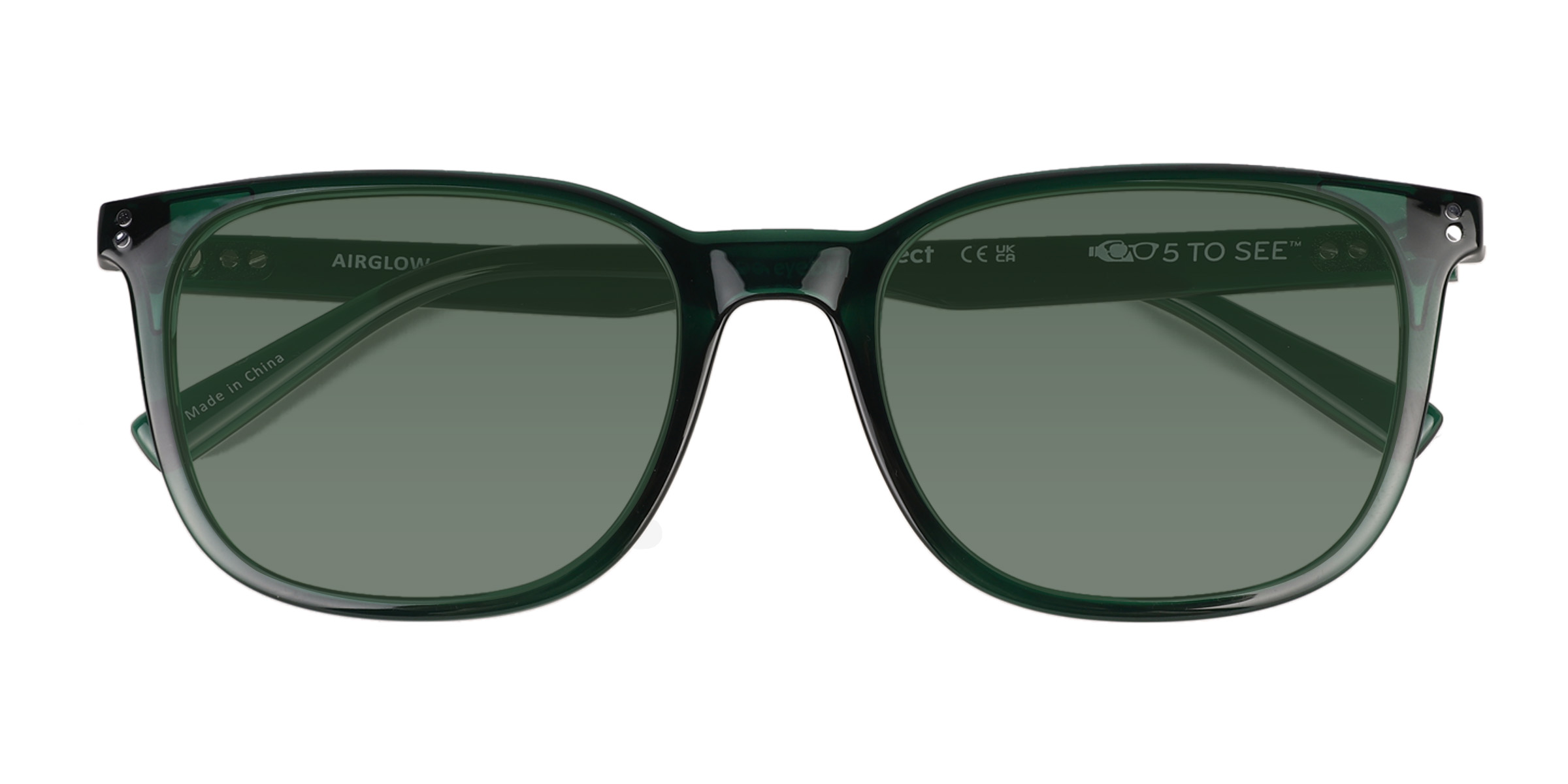 Unisex s squareEco Friendly,Plastic Prescription sunglasses - Eyebuydirect s Airglow