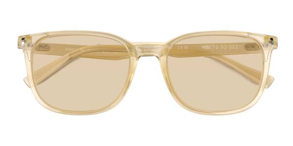 Crystal Yellow Airglow -  Plastic Sunglasses