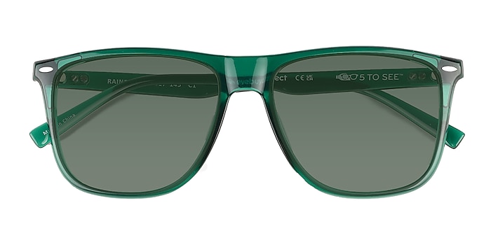 Crystal Green Rainfall -  Eco Friendly Sunglasses