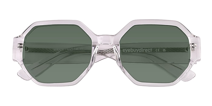 Clear Crystal Mirror -  Acetate Sunglasses