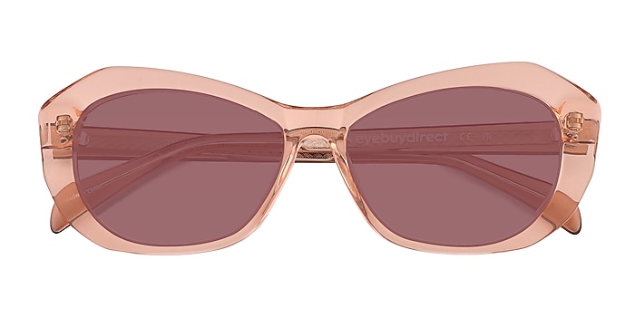 Translusant Peach Cha Cha -  Acetate Sunglasses