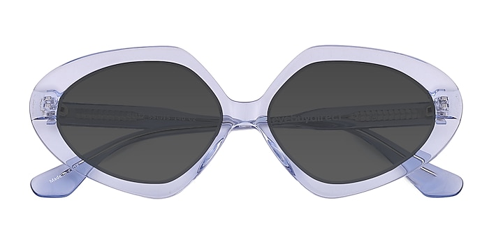 Crystal Blue Glitz -  Acetate Sunglasses