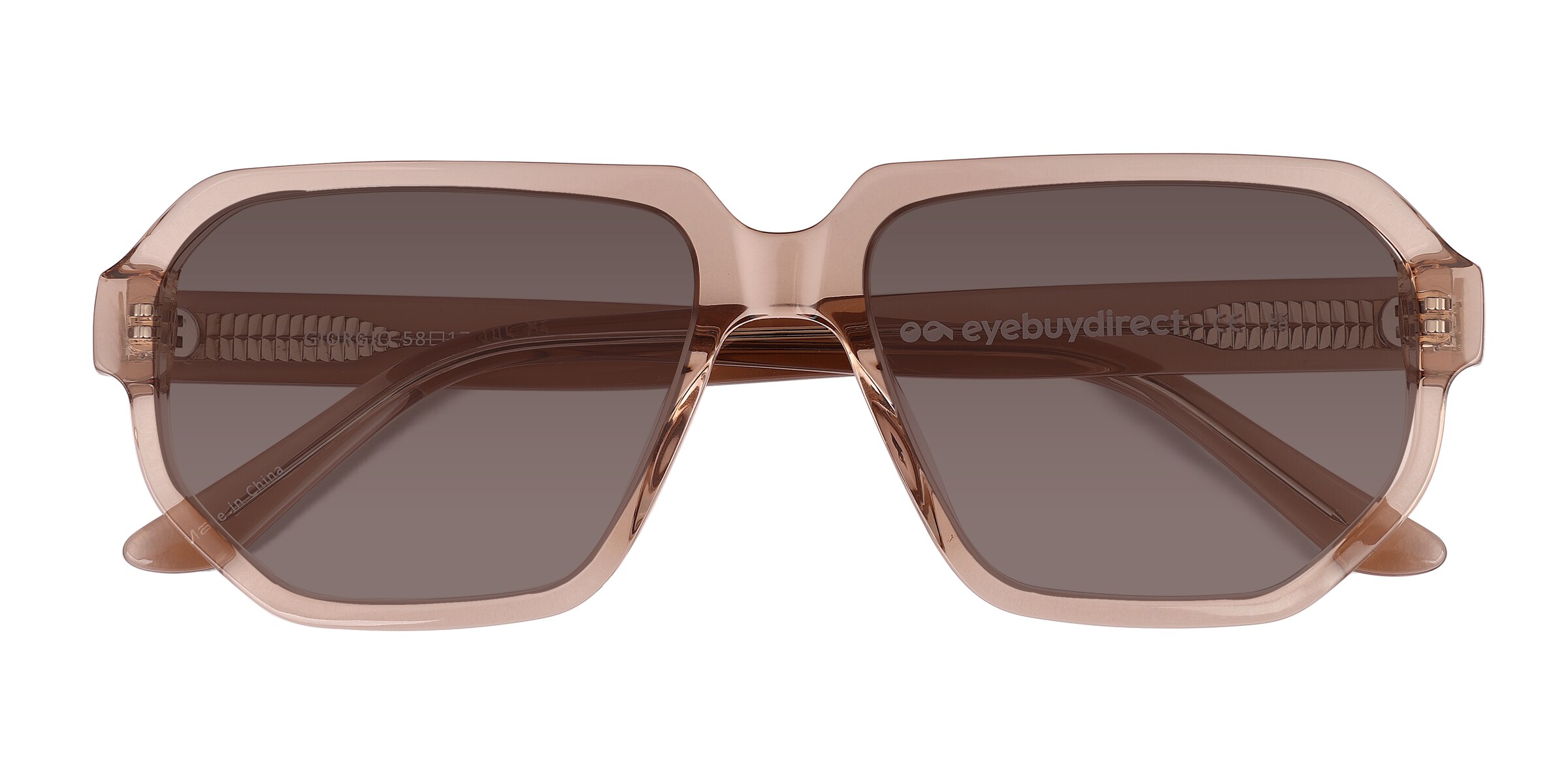 Brown shop tinted sunglasses