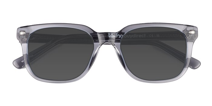 Crystal Blue Gray Rugby -  Acetate Sunglasses
